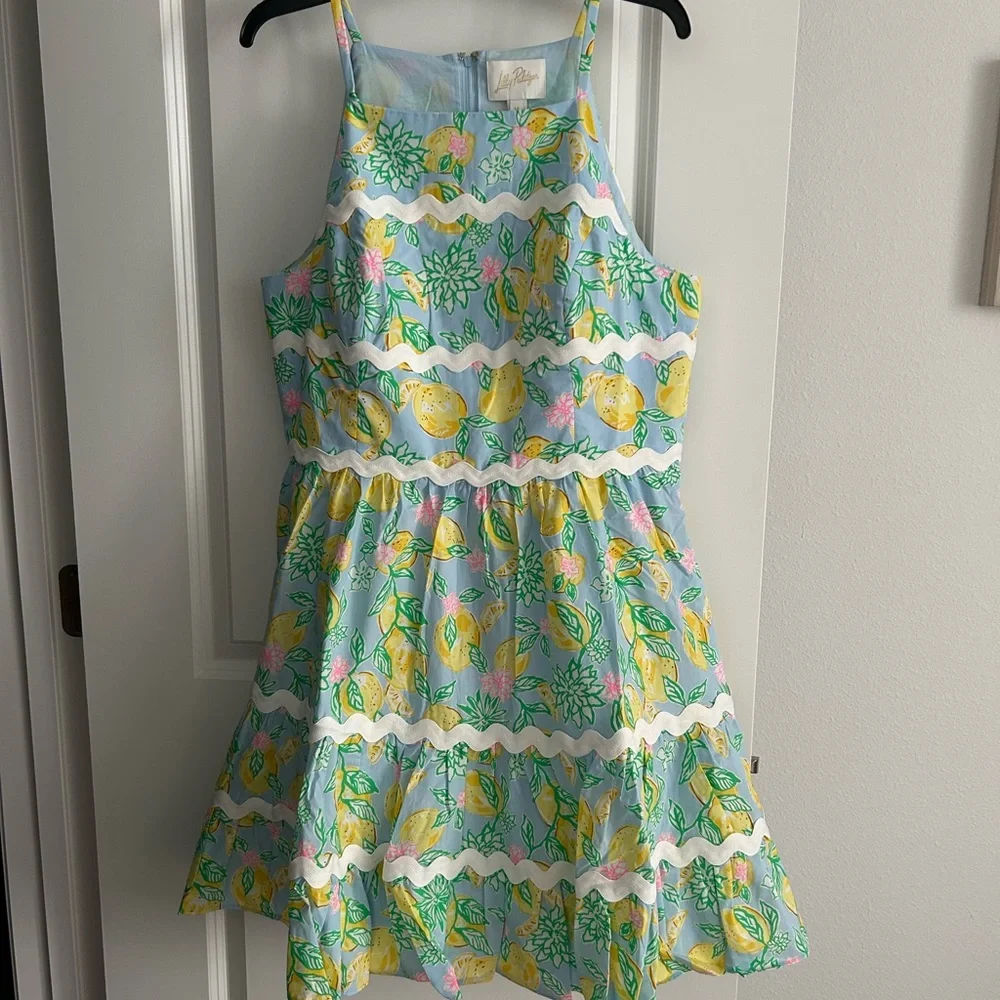Lilly Pulitzer Angelynn Make Lemonade Dress Size 14 Brand New - Picture 3 of 7
